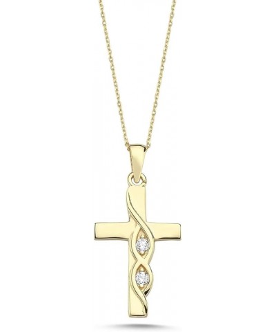 100% 14k Pure Gold Necklaces - Non Tarnish Cross Necklace for Women, Men, Boys, Girls or Kids | Dainty Charm Pendant Jewelry ...