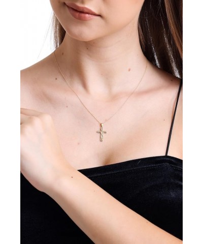 100% 14k Pure Gold Necklaces - Non Tarnish Cross Necklace for Women, Men, Boys, Girls or Kids | Dainty Charm Pendant Jewelry ...