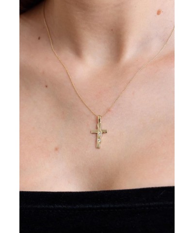 100% 14k Pure Gold Necklaces - Non Tarnish Cross Necklace for Women, Men, Boys, Girls or Kids | Dainty Charm Pendant Jewelry ...