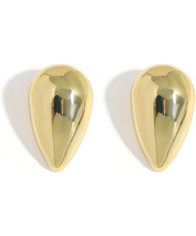 Gold Silver Tear Drop Trending Oversized Statement Style Earrings Gold $10.61 Earrings