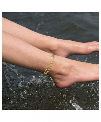 Anklets for Women Beach Ankle Bracelets Gold Anklets for Girls Link Chain Anklets for Women Waterproof Dainty Jewelry Gift fo...