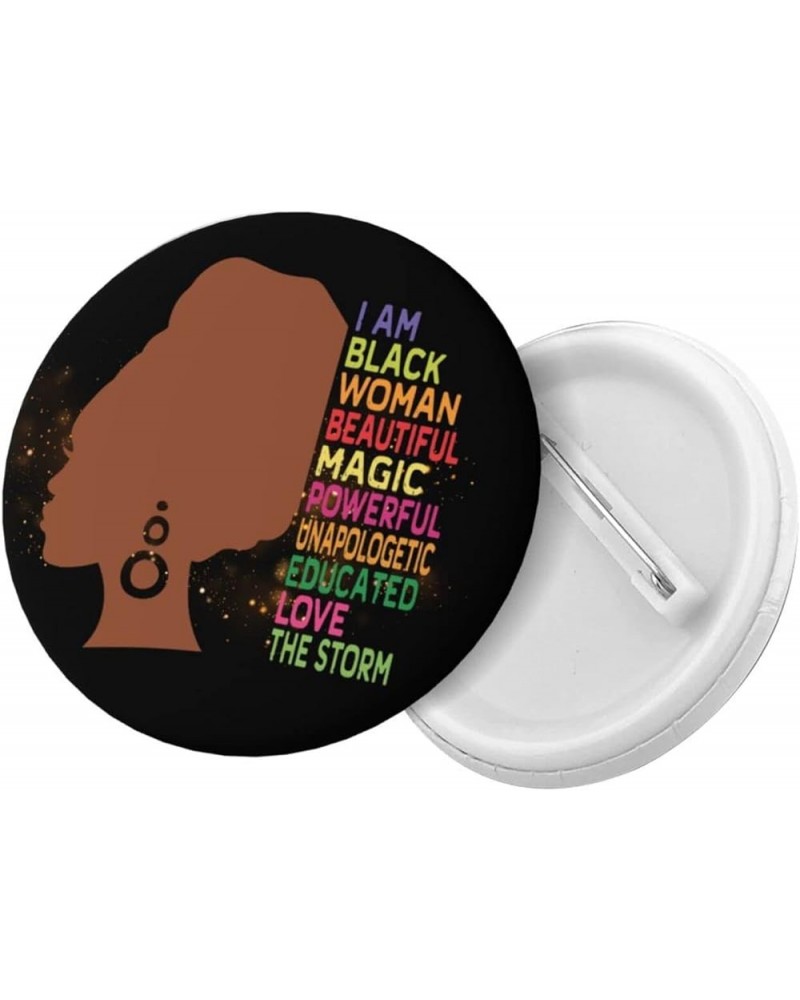 I Am Black History Month Pins,Personalized Button Pins for Backpack/Hat, Shirt Pins for Women,Badges,Brooches for Dress,Jacke...