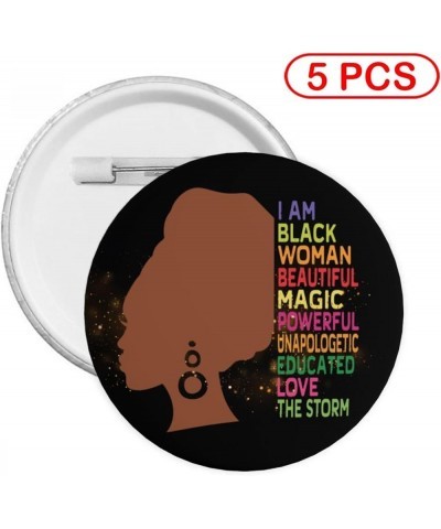 I Am Black History Month Pins,Personalized Button Pins for Backpack/Hat, Shirt Pins for Women,Badges,Brooches for Dress,Jacke...