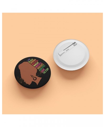 I Am Black History Month Pins,Personalized Button Pins for Backpack/Hat, Shirt Pins for Women,Badges,Brooches for Dress,Jacke...