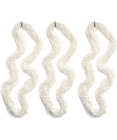 White Nasa Shell Long Lei Necklace - 12-Strands 3 $22.77 Necklaces