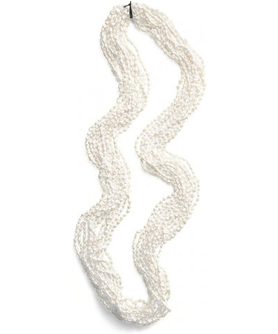 White Nasa Shell Long Lei Necklace - 12-Strands 3 $22.77 Necklaces