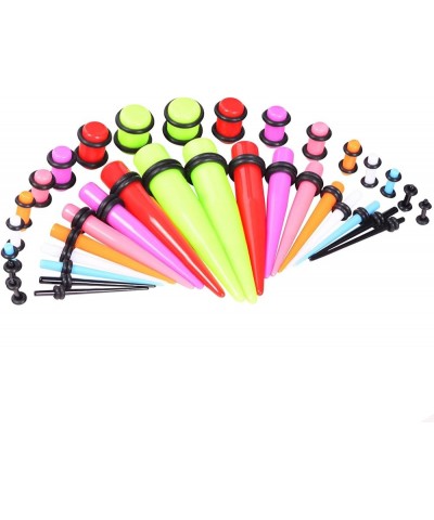 36 PCS Small Gauges Set Acrylic Tapers Tunnels Kit Piercing Earrings with O-rings 12G-00G Mixed Colors $7.49 Body Jewelry