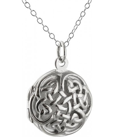 Sterling Silver Oval Locket Necklaces for Women, 18" Cable Chain Oval 9 $15.30 Necklaces