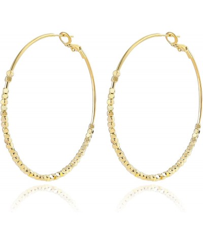 Big Gold Hoop Earrings,14k Gold Plated Large Gold Hoop Earrings Big Gold Hoops for Women Thin Large Hoop Earrings $9.35 Earrings