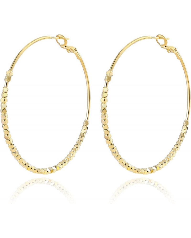 Big Gold Hoop Earrings,14k Gold Plated Large Gold Hoop Earrings Big Gold Hoops for Women Thin Large Hoop Earrings $9.35 Earrings