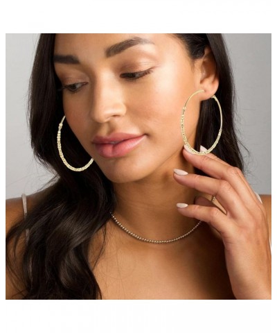 Big Gold Hoop Earrings,14k Gold Plated Large Gold Hoop Earrings Big Gold Hoops for Women Thin Large Hoop Earrings $9.35 Earrings