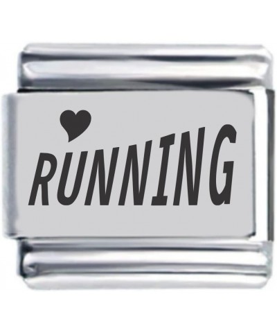 Heart Running Laser Italian Charm $8.27 Bracelets